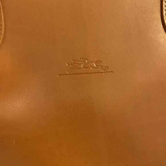 Longchamp Vintage Mini Brown Leather Tote. - Picture 2 of 6